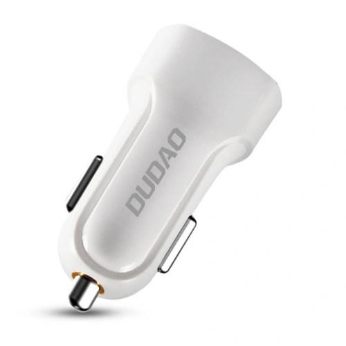 Buy Dudao car kit charger 2x USB 2.4A + cable USB 3in1 Lightning / Type C / micro USB cable white (R7 white) - DDA24 - {ean13} - Home Screen Store Europe