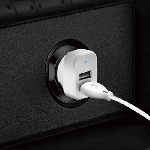 Kup Încărcător auto Dudao 2x USB 2.4A + cablu USB 3in1 Lightning/USB-C/microUSB alb (R7) - DDA24 - {ean13} - Sklep Home Screen