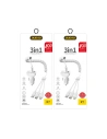 Kup Ładowarka samochodowa Dudao 2x USB 2.4A + kabel USB 3w1 Lightning/USB-C/microUSB biały (R7) - DDA24 - {ean13} - Sklep Home Screen