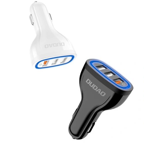Kup Încărcător auto Dudao Quick Charge 3.0 2.4A 18W 3xUSB alb (R7S) - DDA26 - {ean13} - Sklep Home Screen