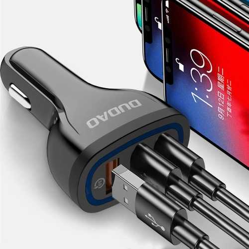 Kup Încărcător auto Dudao Quick Charge 3.0 2.4A 18W 3xUSB alb (R7S) - DDA26 - {ean13} - Sklep Home Screen