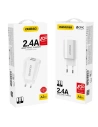 Kup Ładowarka sieciowa Dudao 2x USB 5V/2.4A biały (A2EU white) - DDA27 - {ean13} - Sklep Home Screen