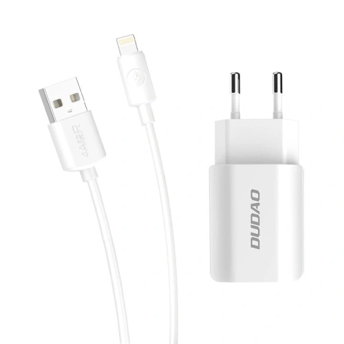 Kup Netzteil Dudao 2x USB 5V/2.4A + weißes Lightning-Kabel (A2EU) - DDA28 - {ean13} - Sklep Home Screen