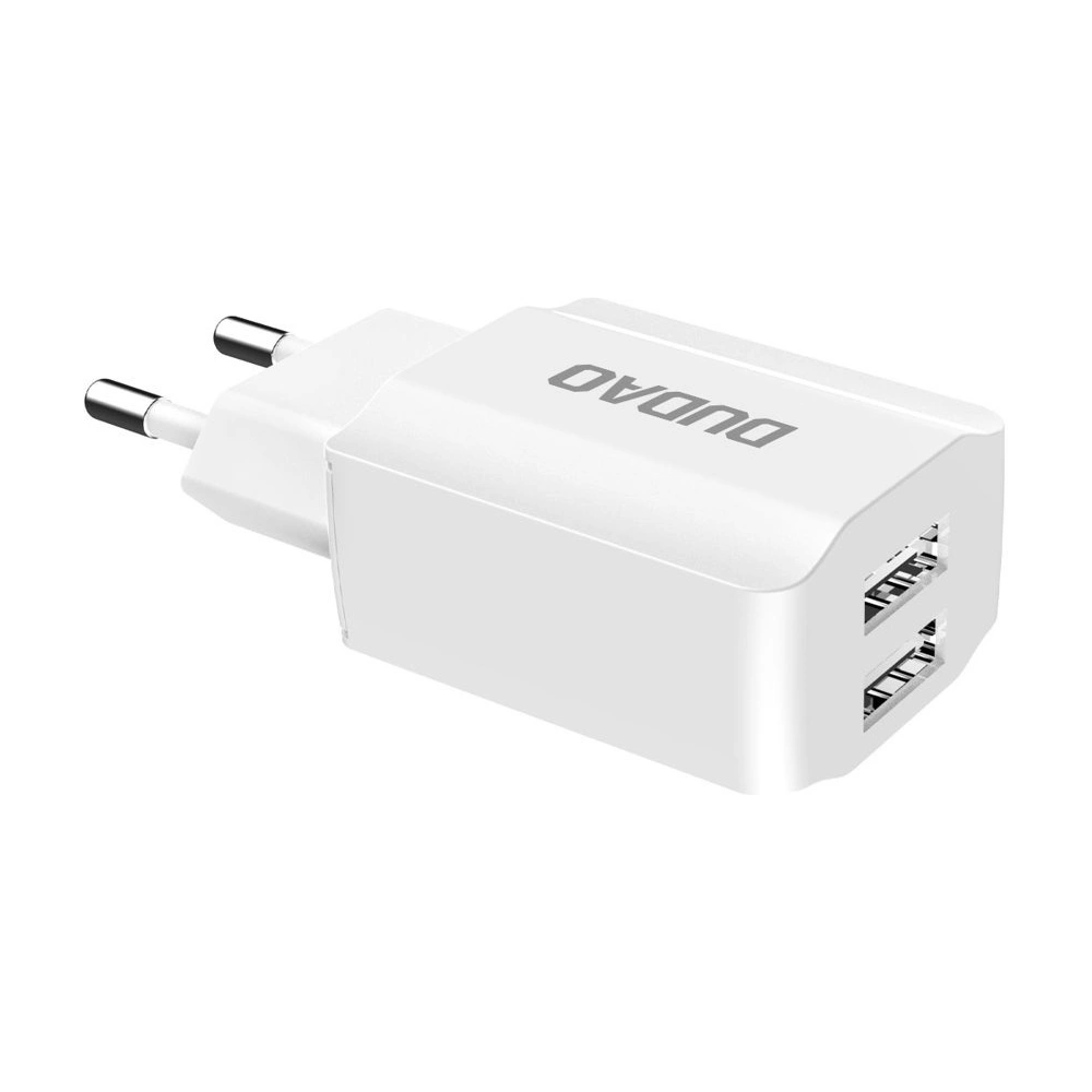 Ładowarka sieciowa Dudao 2x USB 5V/2.4A + kabel Lightning biały (A2EU)