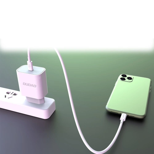 Kup Nabíječka Dudao USB-C Power Delivery 18W + kabel USB-C/Lightning 1m bílá (A8EU) - DDA34 - {ean13} - Sklep Home Screen