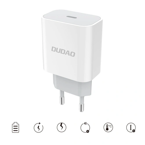 Kup Nabíječka Dudao USB-C Power Delivery 18W + kabel USB-C/Lightning 1m bílá (A8EU) - DDA34 - {ean13} - Sklep Home Screen