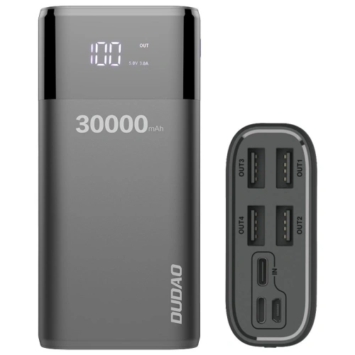 Kup Powerbank Dudao 4xUSB 30000mAh LCD-Display 3A schwarz (K8Max black) - DDA36 - {ean13} - Sklep Home Screen