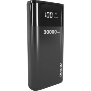 Powerbank Dudao 4xUSB 30000mAh ekran LCD 3A czarny (K8Max black)
