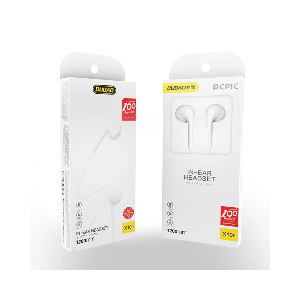 Słuchawki Dudao mini jack 3.5mm biały (X10S)