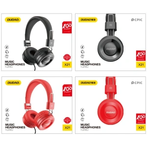 Buy Dudao wired headphones black (X21 black) - DDA38 - {ean13} - Home Screen Store Europe
