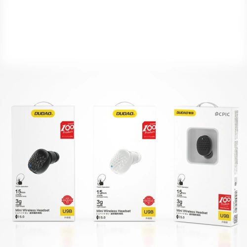 Kup Căști wireless Dudao Bluetooth 5.0 negru (U9B) - DDA39 - {ean13} - Sklep Home Screen