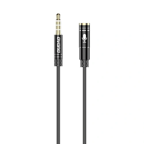 Kup Audió hosszabbító kábel Dudao AUX mikrofonos fejhallgatóhoz 3,5 mm mini jack fekete - DDA40 - {ean13} - Sklep Home Screen