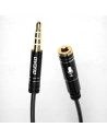 Kup Audió hosszabbító kábel Dudao AUX mikrofonos fejhallgatóhoz 3,5 mm mini jack fekete - DDA40 - {ean13} - Sklep Home Screen