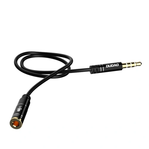 Kup Audió hosszabbító kábel Dudao AUX mikrofonos fejhallgatóhoz 3,5 mm mini jack fekete - DDA40 - {ean13} - Sklep Home Screen