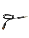 Kup Kabel audio przedłużacz Dudao AUX do słuchawek z mikrofonem 3,5 mm mini jack black - DDA40 - {ean13} - Sklep Home Screen