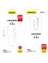 Kup Adaptér audio Dudao Lightning/mini jack 3,5mm bílý (L16i) - DDA45 - {ean13} - Sklep Home Screen