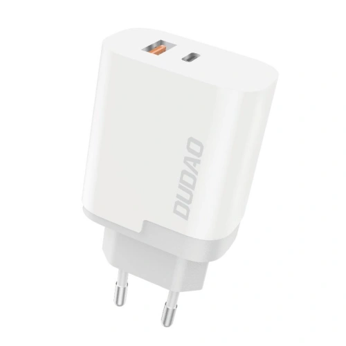 Kup Hálózati töltő Dudao USB/USB-C Power Delivery Quick Charge 3.0 3A 22,5W fehér (A6xsEU white) - DDA46 - {ean13} - Sklep Home Screen