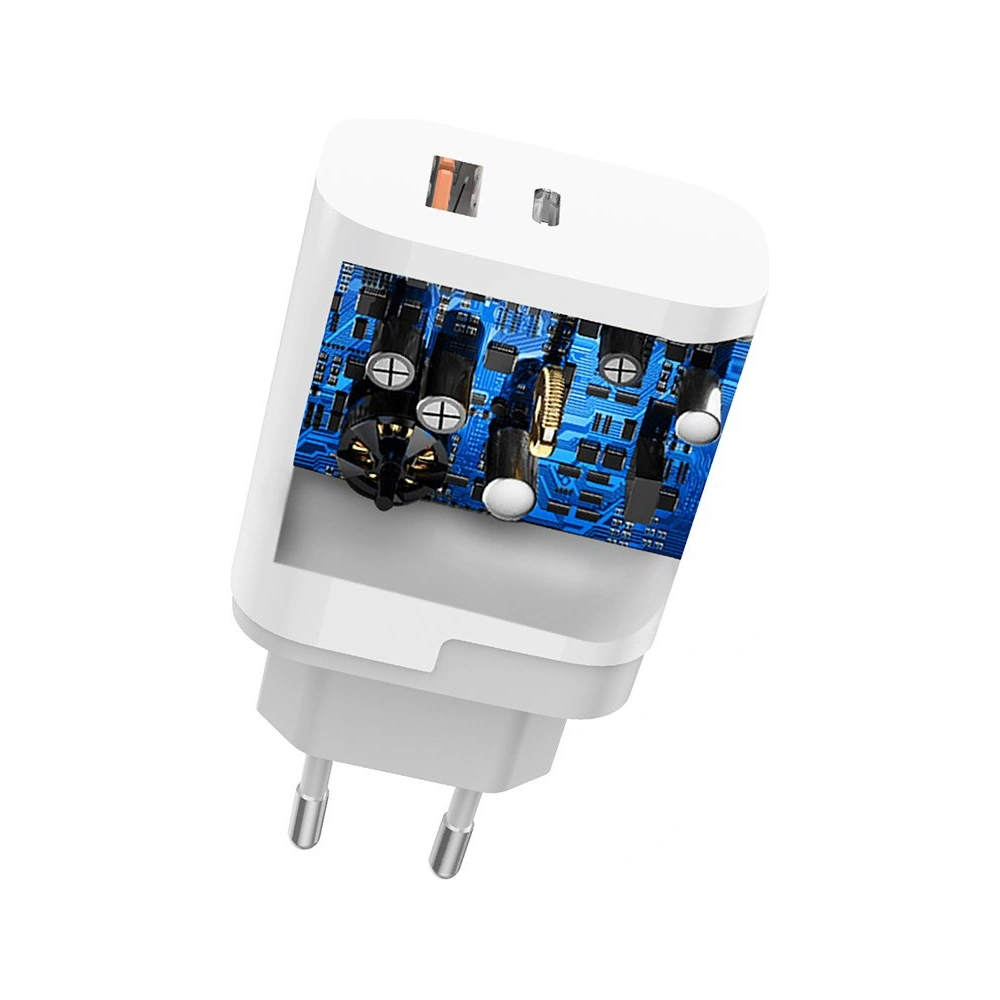 Ładowarka sieciowa Dudao USB/USB-C Power Delivery Quick Charge 3.0 3A 22,5W biały (A6xsEU white)