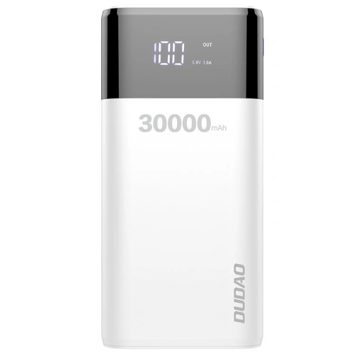 Kup Powerbank Dudao 4xUSB 30000mAh ekran LCD 3A biały (K8Max white) - DDA48 - {ean13} - Sklep Home Screen
