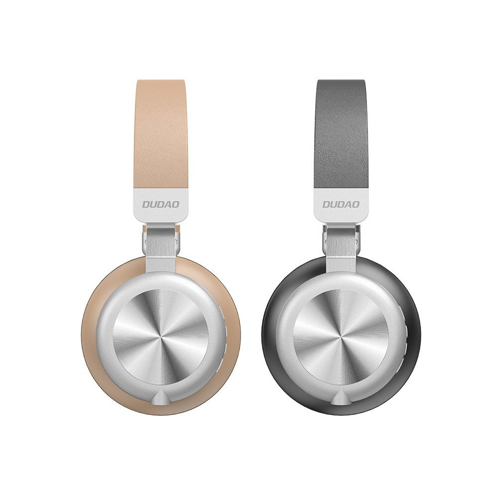 Słuchawki bezprzewodowe nauszne Dudao Bluetooth microSD złoty (X22)