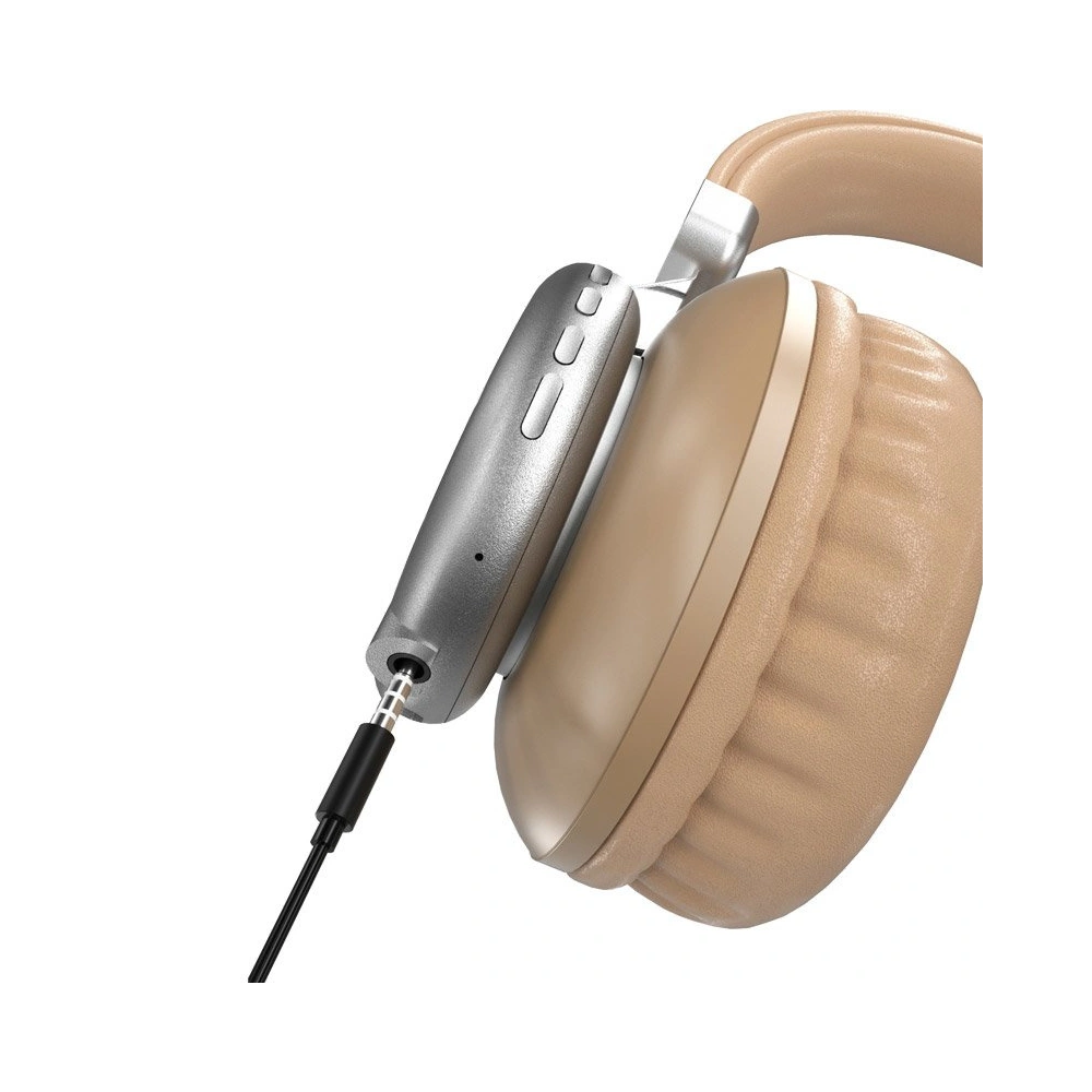 Słuchawki bezprzewodowe nauszne Dudao Bluetooth microSD złoty (X22)