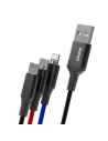 Kup Cablul Dudao 3w1 USB - Lightning/USB-C/microUSB 5A 38cm negru (L10pro) - DDA52 - {ean13} - Sklep Home Screen