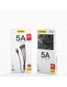 Buy Dudao 3in1 USB cable - Lightning / USB Type C / micro USB 5 A 38 cm black (L10pro) - DDA52 - {ean13} - Home Screen Store Europe