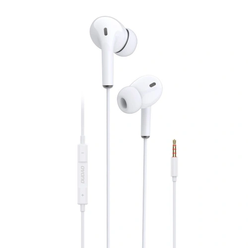 Kup Fülhallgató Dudao távirányítóval és 3,5 mm-es mini jack mikrofonnal fehér (X14 white) - DDA53 - {ean13} - Sklep Home Screen