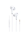 Sluchátka Dudao s ovladačem a mikrofonem 3,5mm mini jack bílá (X14 white)