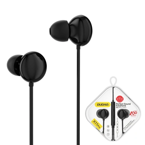 Kup Sluchátka Dudao s ovladačem a mikrofonem mini jack 3,5mm černá (X11Pro) - DDA63 - {ean13} - Sklep Home Screen