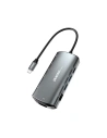Hub Dudao 11w1 USB-C - USB-C PD 60 W/HDMI/3,5 mm mini jack/USB 2.0/czytnik kart/VGA/RJ45/3x USB 3.2 Gen 1 szary (A15Pro)