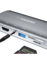 Kup Hub Dudao 11w1 USB-C - USB-C PD 60 W/HDMI/3,5 mm Mini-Klinke/USB 2.0/Kartenleser/VGA/RJ45/3x USB 3.2 Gen 1 grau (A15Pro) - DDA66 - {ean13} - Sklep Home Screen