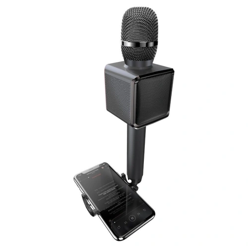 Kup Vezeték nélküli karaoke mikrofon Dudao Bluetooth hangszóró telefon tartó fekete (Y16) - DDA67 - {ean13} - Sklep Home Screen