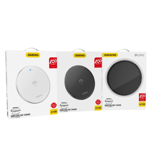 Buy Dudao ultra-thin 10W stylish wireless charger Qi white (A10B white) - DDA68 - {ean13} - Home Screen Store Europe