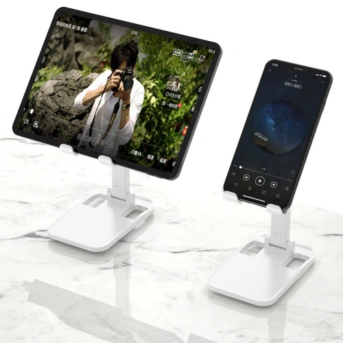 Buy Dudao desk telescopic stand foldable phone holder tablet white (F5XS whie) - DDA70 - {ean13} - Home Screen Store Europe