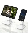 Buy Dudao desk telescopic stand foldable phone holder tablet white (F5XS whie) - DDA70 - {ean13} - Home Screen Store Europe