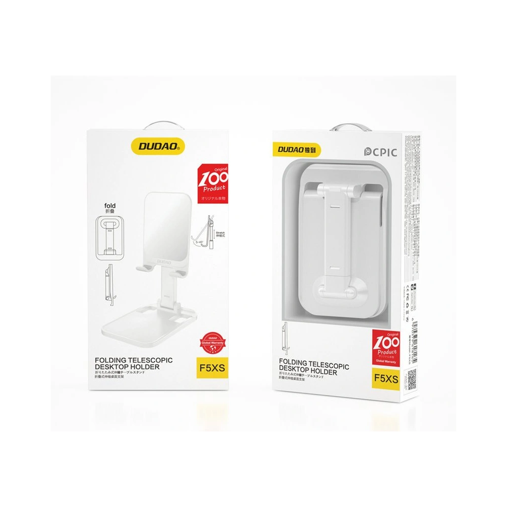 Uchwyt biurkowy Dudao na telefon biały (F5XS)