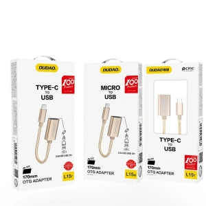 Kup Adapter Dudao OTG USB 2.0/USB-C gri (L15T) - DDA71 - {ean13} - Sklep Home Screen
