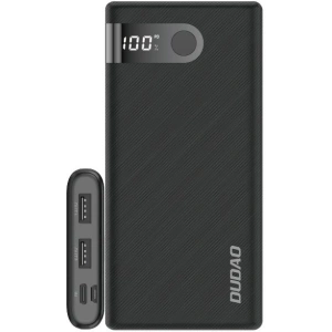 Powerbank Dudao 10000mAh 2xUSB/USB-C/microUSB 2A ekran LED czarny (K9Pro-02)