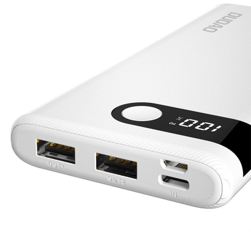 Buy Dudao powerbank 10000 mAh 2x USB / USB Type C / micro USB 2 A with LED screen black (K9Pro-02) - DDA74 - {ean13} - Home Screen Store Europe