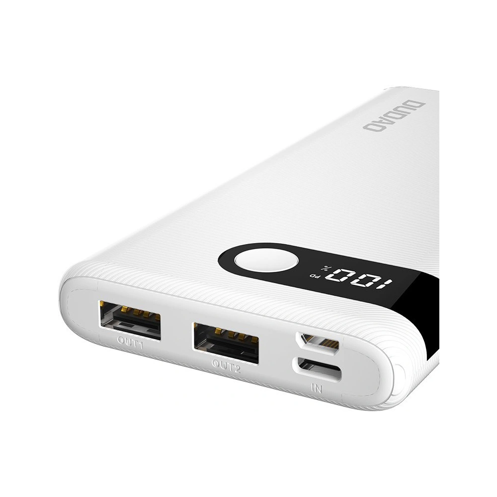 Powerbank Dudao 10000mAh 2xUSB/USB-C/microUSB 2A ekran LED czarny (K9Pro-02)
