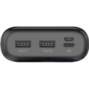 Powerbank Dudao 20000mAh 2xUSB/USB-C/microUSB 2A ekran LED czarny (K9Pro-06)