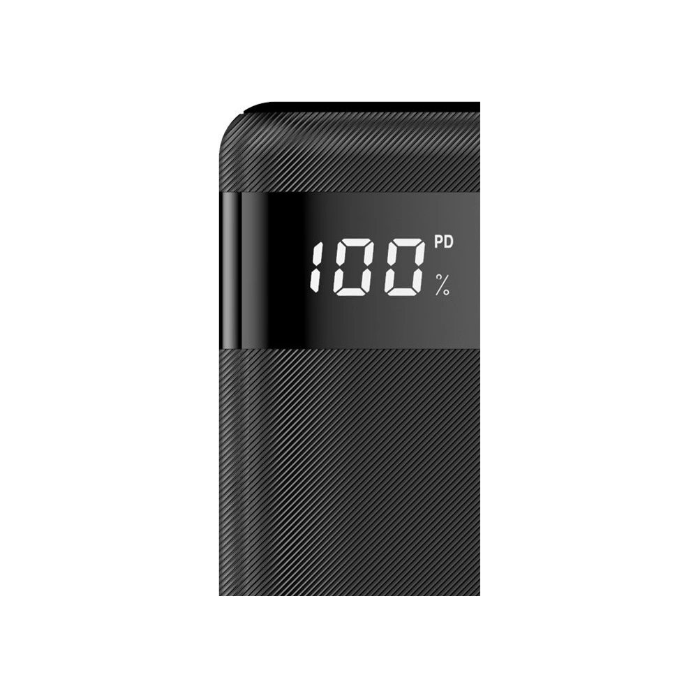 Powerbank Dudao 20000mAh 2xUSB/USB-C/microUSB 2A ekran LED czarny (K9Pro-06)