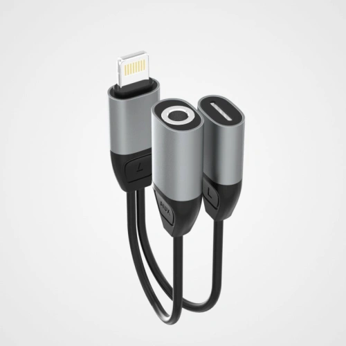 Kup Audio-Adapter Dudao Lightning - Lightning/3,5mm Mini-Klinke grau (L17i) - DDA77 - {ean13} - Sklep Home Screen