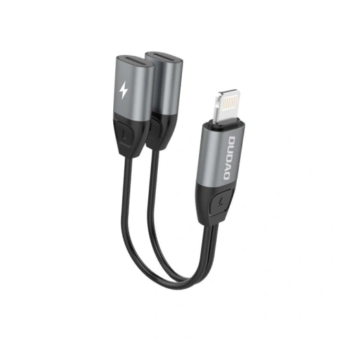 Kup Adapter audio Dudao Lightning - 2x Lightning gri (L17i) - DDA78 - {ean13} - Sklep Home Screen