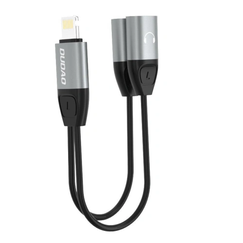 Kup Adapter audio Dudao Lightning - 2x Lightning gri (L17i) - DDA78 - {ean13} - Sklep Home Screen