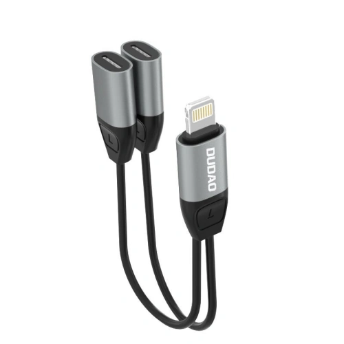 Kup Adapter audio Dudao Lightning - 2x Lightning gri (L17i) - DDA78 - {ean13} - Sklep Home Screen