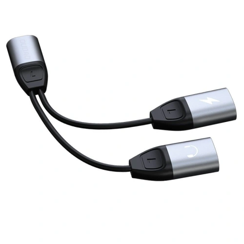 Kup Adapter audio Dudao Lightning - 2x Lightning gri (L17i) - DDA78 - {ean13} - Sklep Home Screen