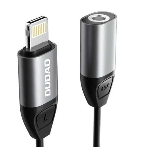 Kup Adaptér audio Dudao Lightning - Lightning/3,5mm mini jack šedý (L17) - DDA79 - {ean13} - Sklep Home Screen