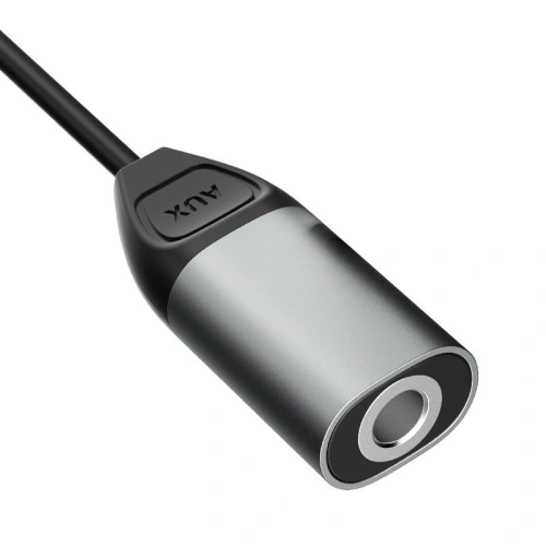 Kup Adapter audio Dudao Lightning - Lightning/3,5mm mini jack gri (L17) - DDA79 - {ean13} - Sklep Home Screen